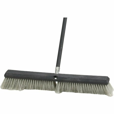 ALL-SOURCE 24 In. W. x 60 In. Metal Handle Fine Sweep Push Broom 89231